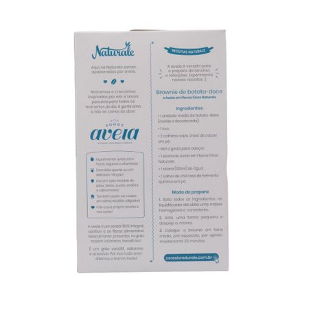Aveia naturale flocos finos 170g 360-30