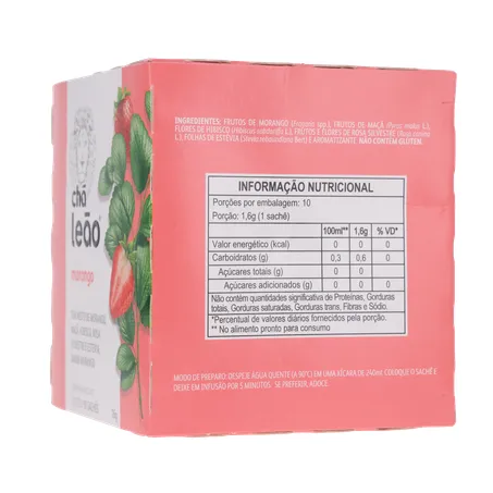 Chá Leão Morango Sachê 10UN 360-7