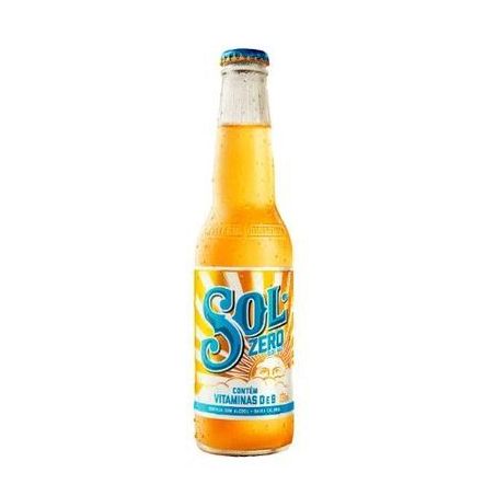 Cerveja sol l.n. 330ml. zero alcool cx.c