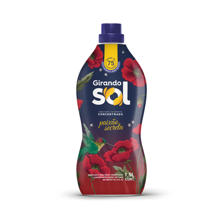 AMACIANTE CONCENT GIRANDO SOL 1,5L VERMELHO