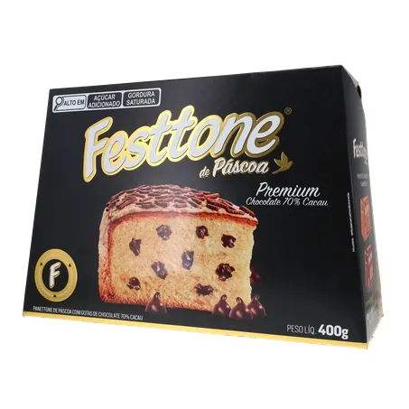 Panettone de Páscoa Festtone Chocolate 70 Cacau 400G 360-2