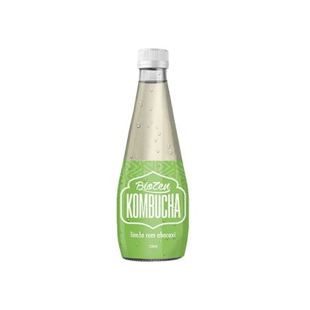 Cha Liquido Kombucha Limao Com  Abacaxi 300ml