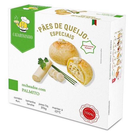 Pao queijo palmito catarininho 376g