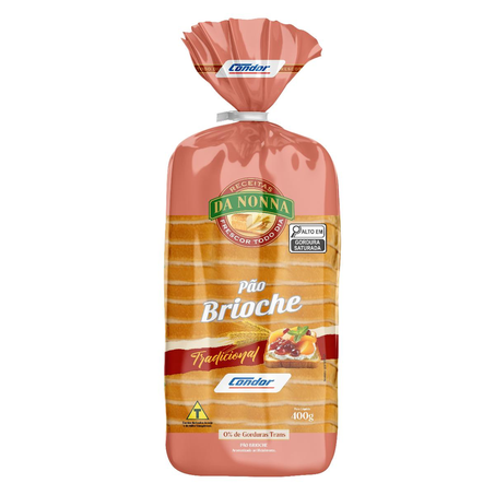 Pão Brioche da Nonna 400g - Fatiado
