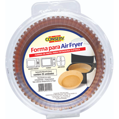 FORMA PAPEL CONSERV AIR FRYER REDONDA C/25