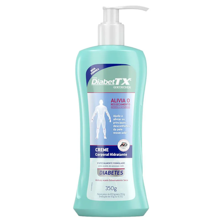 Cr Hidratante Diabettx 350g P/ Diabetico Extra Seca