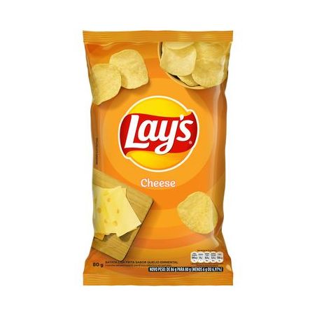 SALG.E.CHIPS 80GR LAY S QUEIJO CHEESE