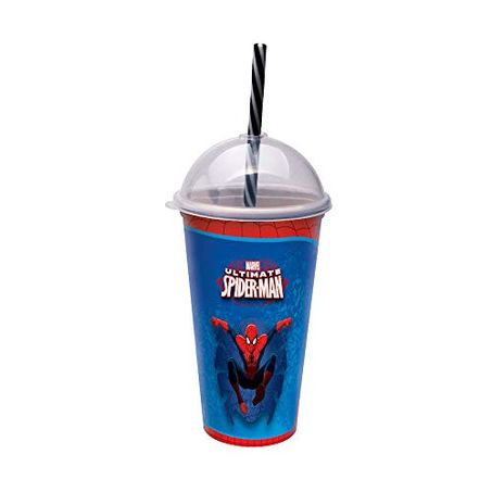 COPO PLASUTIL 500ML SHAKE HOMEM ARANHA