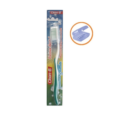 ESCOVA DENTAL CLEAN B C/PROTETOR CERDAS UNID