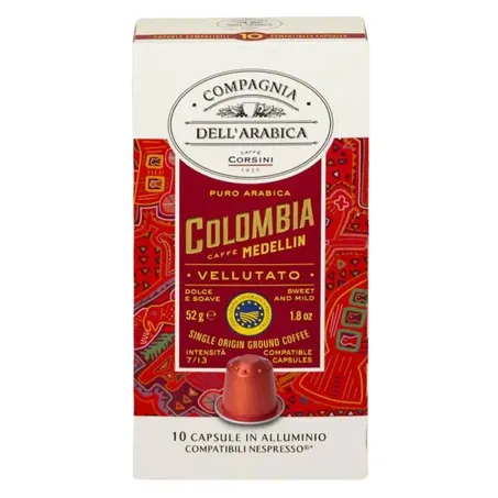 Café cápsula colômbia dell arabica c/10