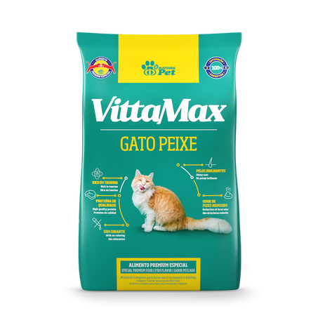 RAÇÃO GATO VITTAMAX 1KG PEIXE