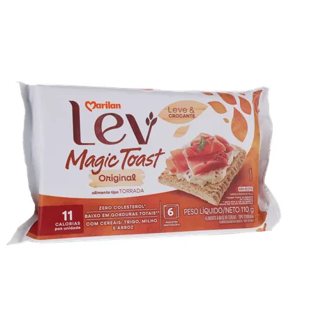 Torrada Marilan Lev Magic Toast Original Pacote 110g 
  360-34