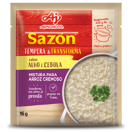 Sazon transforma alho cebola 16g*