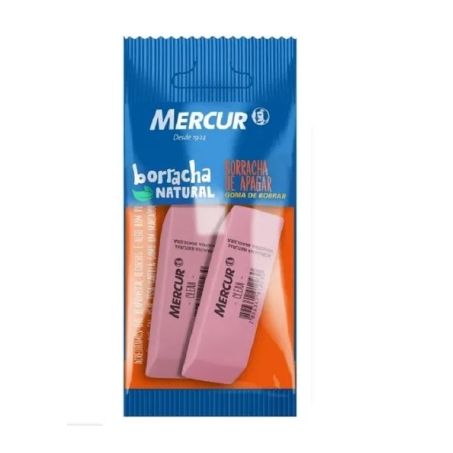 BORRACHA MERCUR CLEAN ROSA COM 2