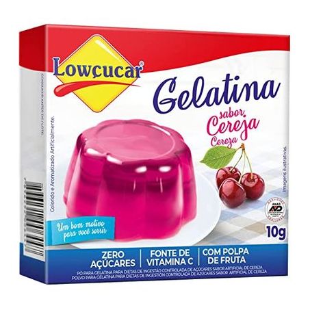 GELATINA LOWÇUCAR ZERO CEREJA 10G