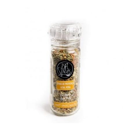 Especiarias Br Spices Ervas de Provence E Sal Rosa com Moedor Embalagem 70G