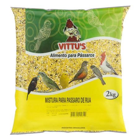 RAÇÃO PARA PÁSSAROS DE RUA VITTU'S