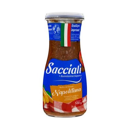 Molho Tomate Sacciali Napoletana Vd 530g