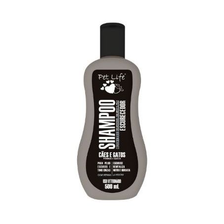 Shampoo cão/gato escurecedor pet life 540ml