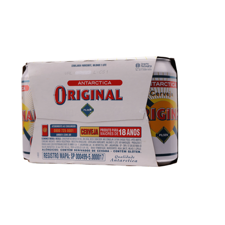 Cerveja antarctica original pilsen 350ml caixa com 12un 360-47