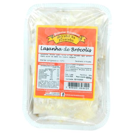 LASANHA STRUDEL DA NENINHA BROCOLIS 500G