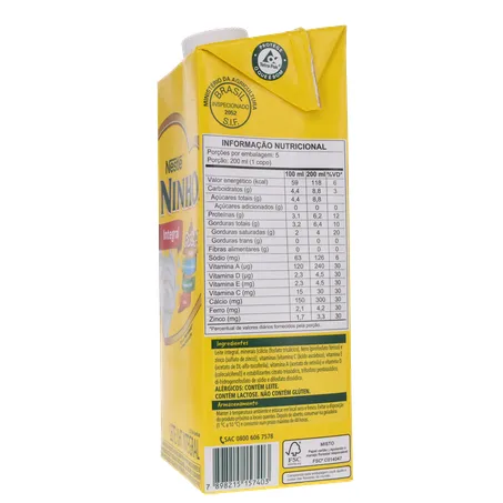 Leite Longa Vida Ninho Integral Cx 1l 360-7