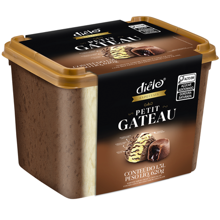 Sorvete dielo petit gateau pote 1,3l