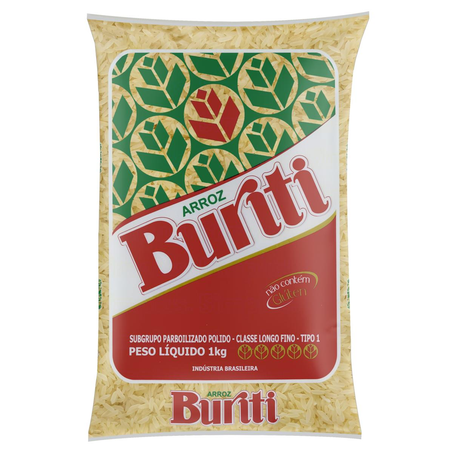 Arroz Buriti 1kg - Parboilizado