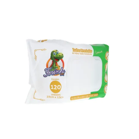 TOALHAS UMEDECIDAS FERINHA BABY PREMIUM TOQUE SUAVA PACOTE C/120UNID 360-31