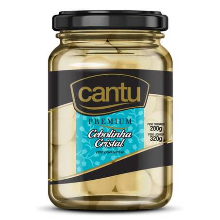 Cebolinha Cristal Conserva Cantu 200g Premium