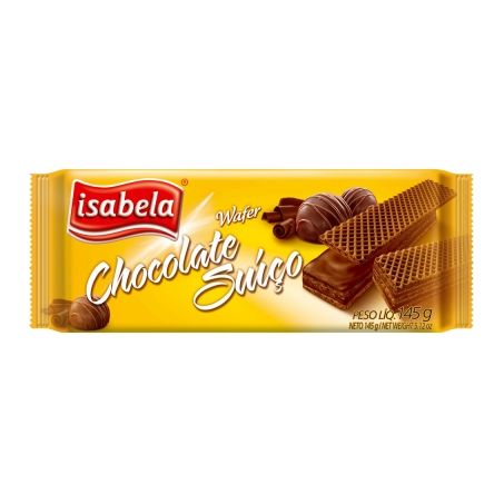 Wafer chocolate suiço isabela 100g