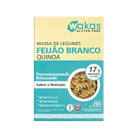 MASSA FUSILLI DE LEGUMES FEIJÃO BRANCO E QUINOA 20