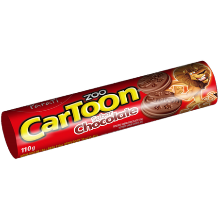 Biscoito recheado zoo cartoon choc. 110g