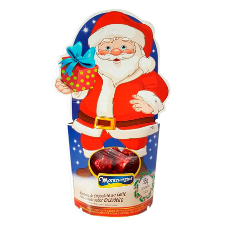 Caixa de Bombom Chocolate Montevergine Boneco Natal 55G