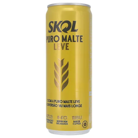 Cerveja Lager Skol American Premium Puro Malte Lata 350ml 360-15