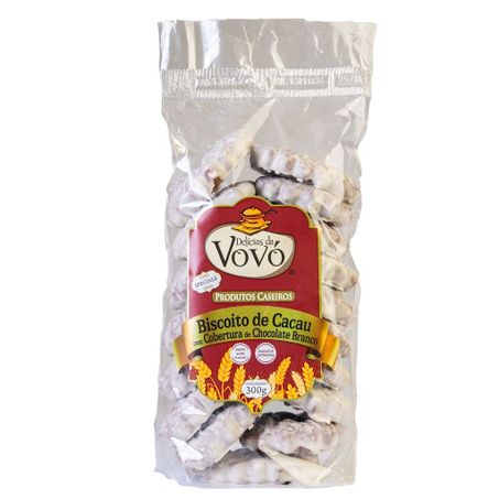 Biscoito amanteigado com chocolate branco delícias da vovó 250g