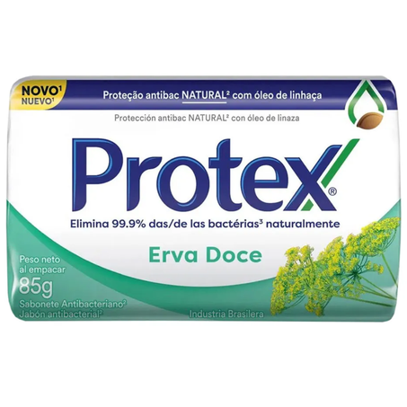 Sabonete barra protex 85g erva doce