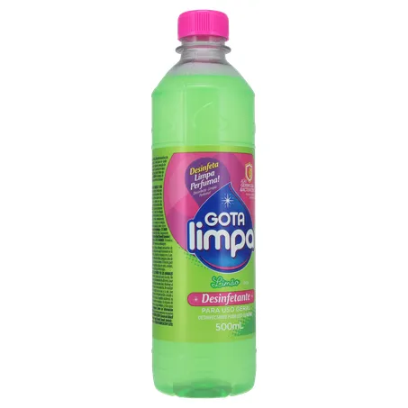 Desinfetante para Uso Geral Gota Limpa Limão Pet 500ml 360-33