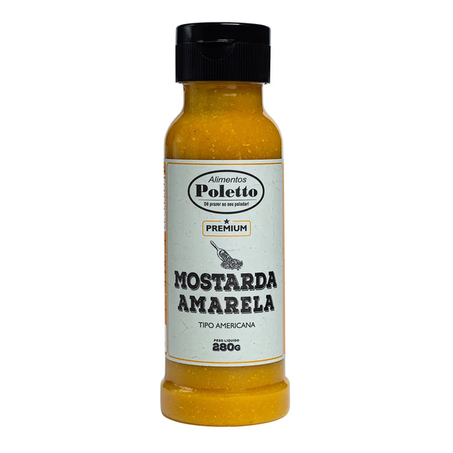 Mostarda Amarela Poletto 280g Tipo Americana