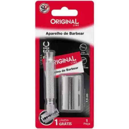 Aparelho de barbear metal c/lamina sl0722 un