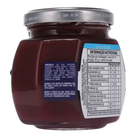 GELEIA BOM PRINC 230G DIET UVA  360-13