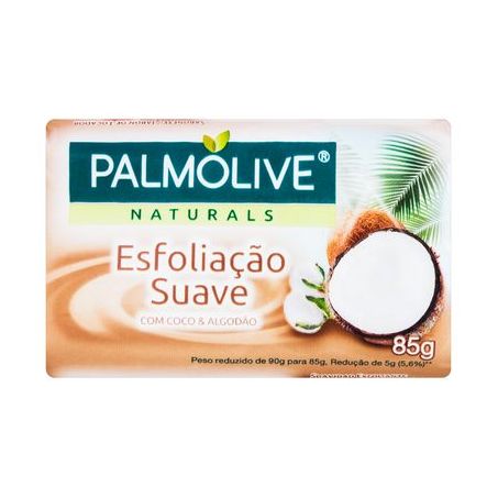 SABONETE PALMOLIVE SUAVE COCO E ALGODAO 85GR