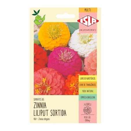 Semente de zinnia lilliput Isla sortida