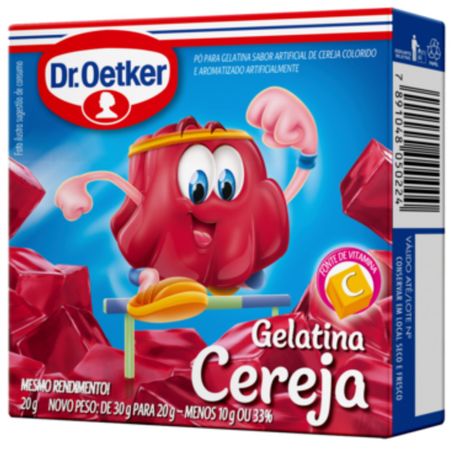 Gelatina dr oetker 20g cereja