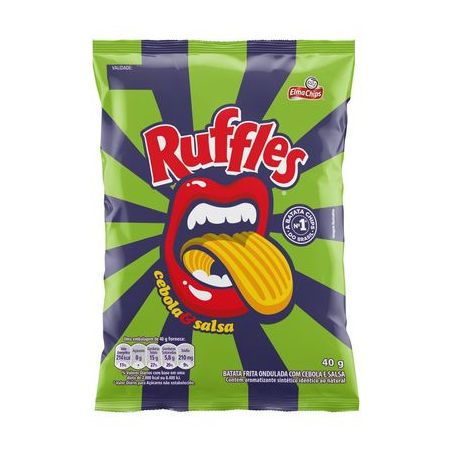 Batata e.chips ruffles 40gr cebola salsa