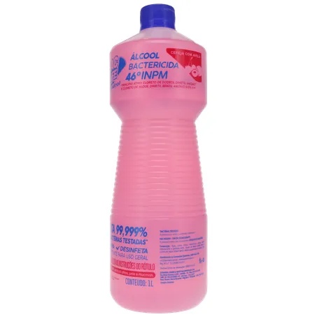 Alcool líquido quimidrol perfumado 46º cereja com avelã pet 1l 360-3