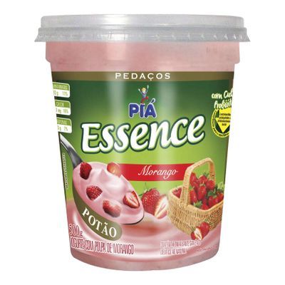 Iogurte essence pedaço morango pia 500g