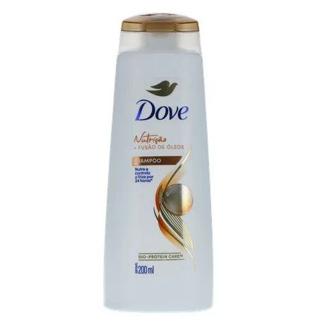 Shampoo Dove Nutrição + Fusão de Óleos Squeeze 200ml 360-0