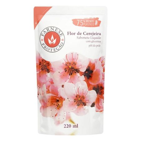 Sabonete liquido flor de cerejeira/vanila farnese 220ml