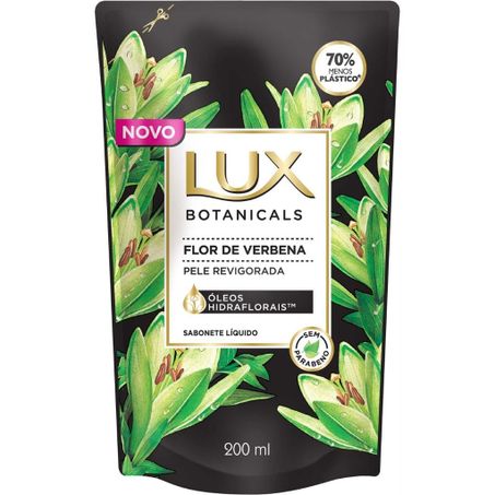 Sabonete liquido lux refil 200ml flor de verbena